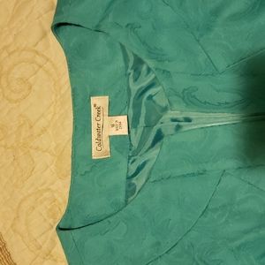 Excellent condition.  Absolutely stunning jacket. Ruched sleeve detail.